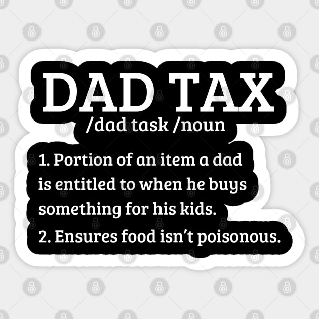 dad tax Sticker by mdr design